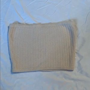 Cream Knit Tube Top